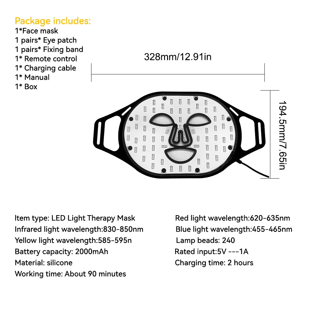 Radiance Wrap Red Light Therapy Face Mask